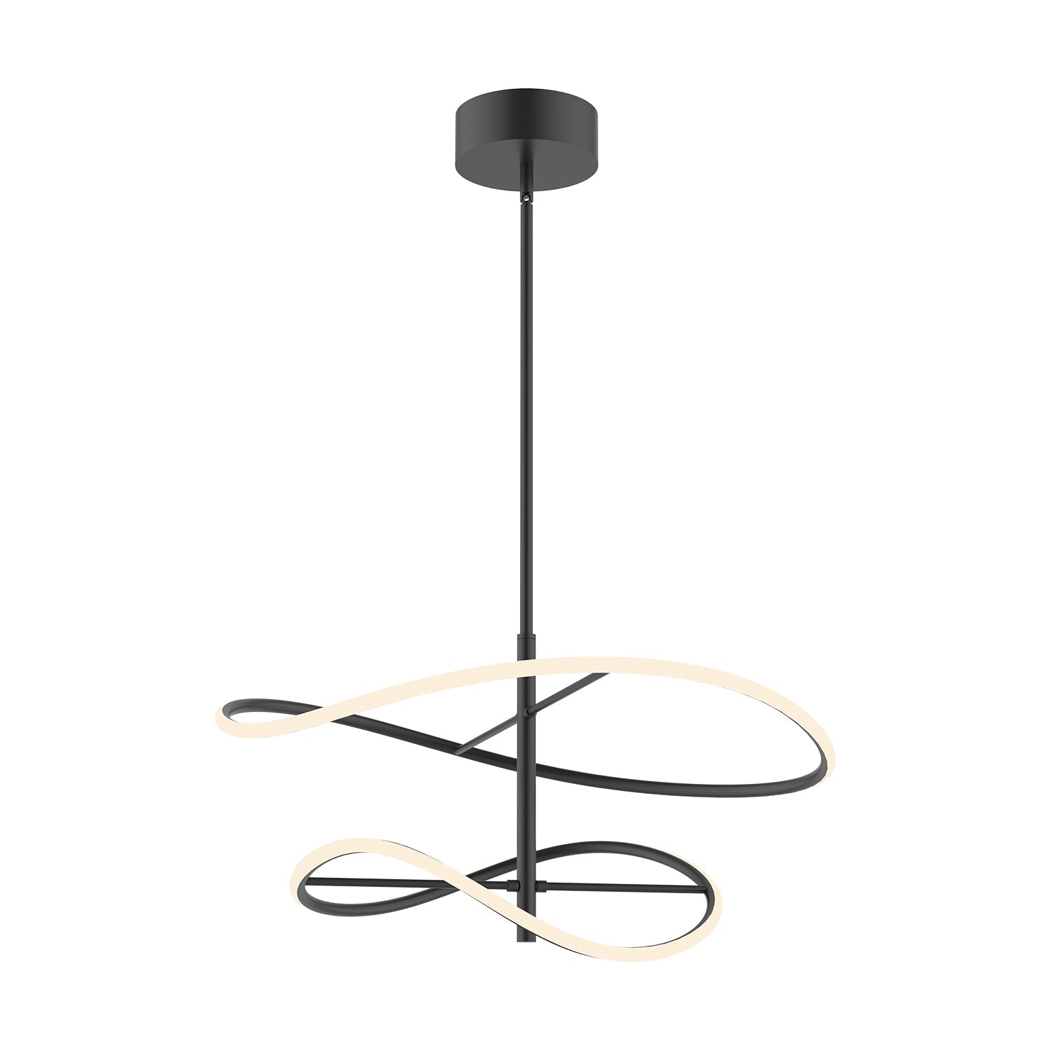 Collide 24-in Pendant — Black [Universal Voltage]