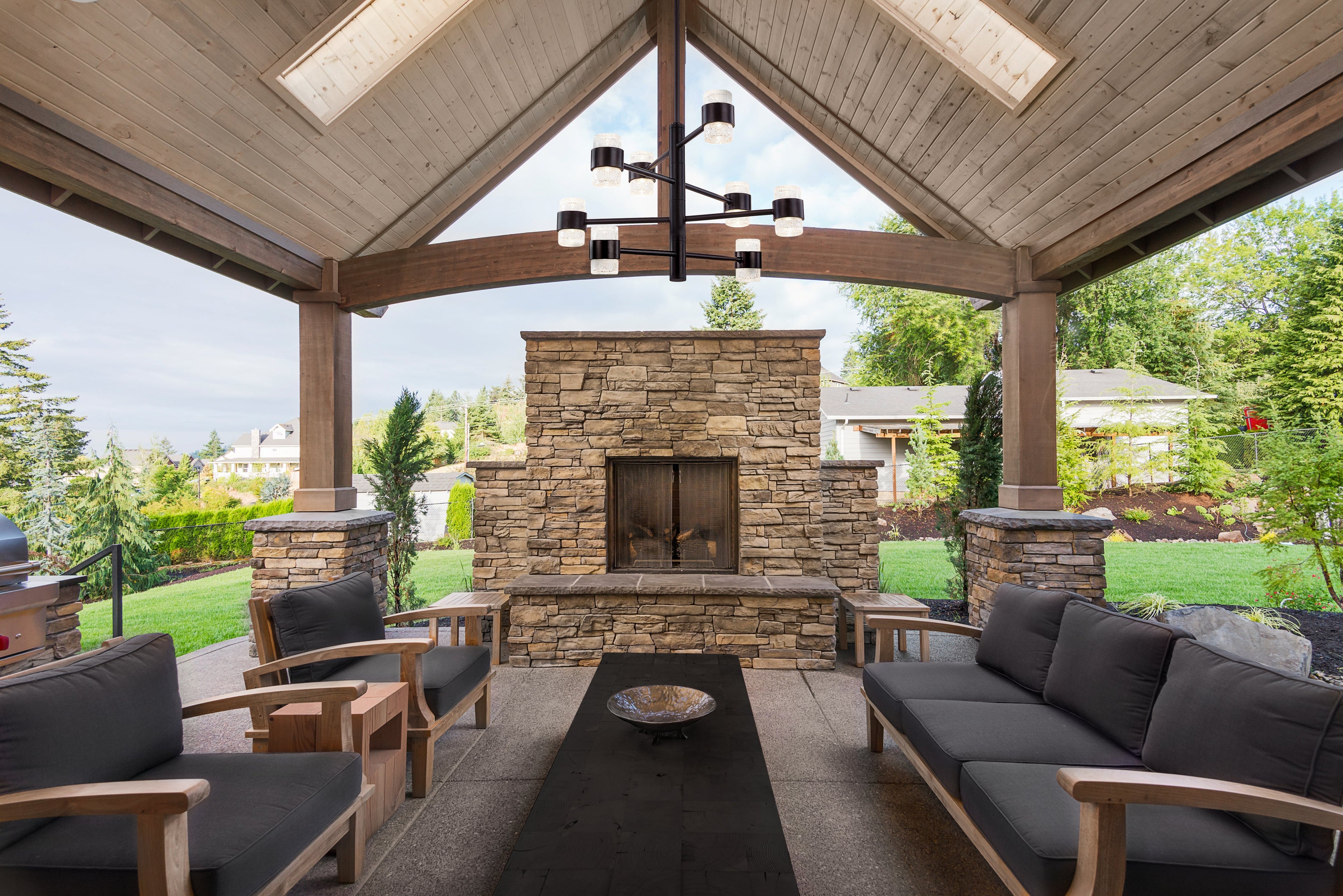 Copenhagen 24-in 4 Layer Exterior Pendant