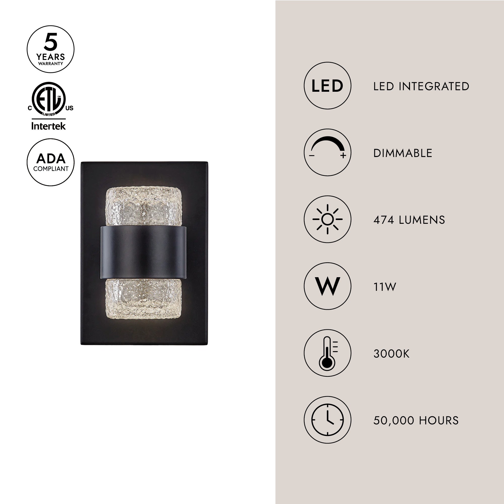 Copenhagen 8-in Exterior Wall Sconce
