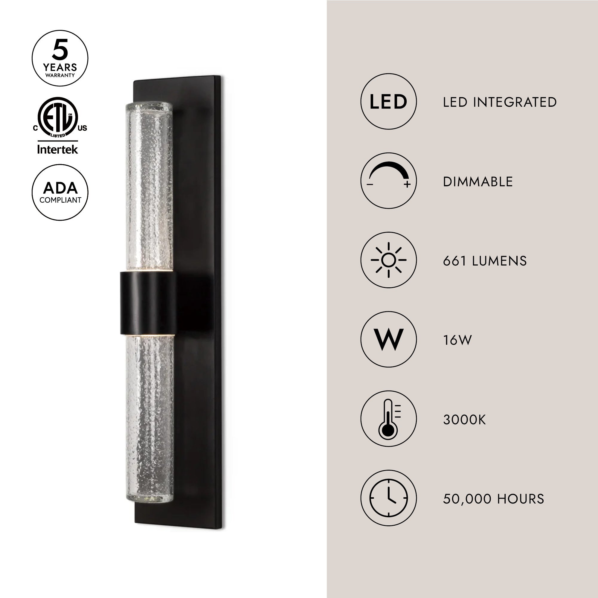 Copenhagen 18-in Exterior Wall Sconce