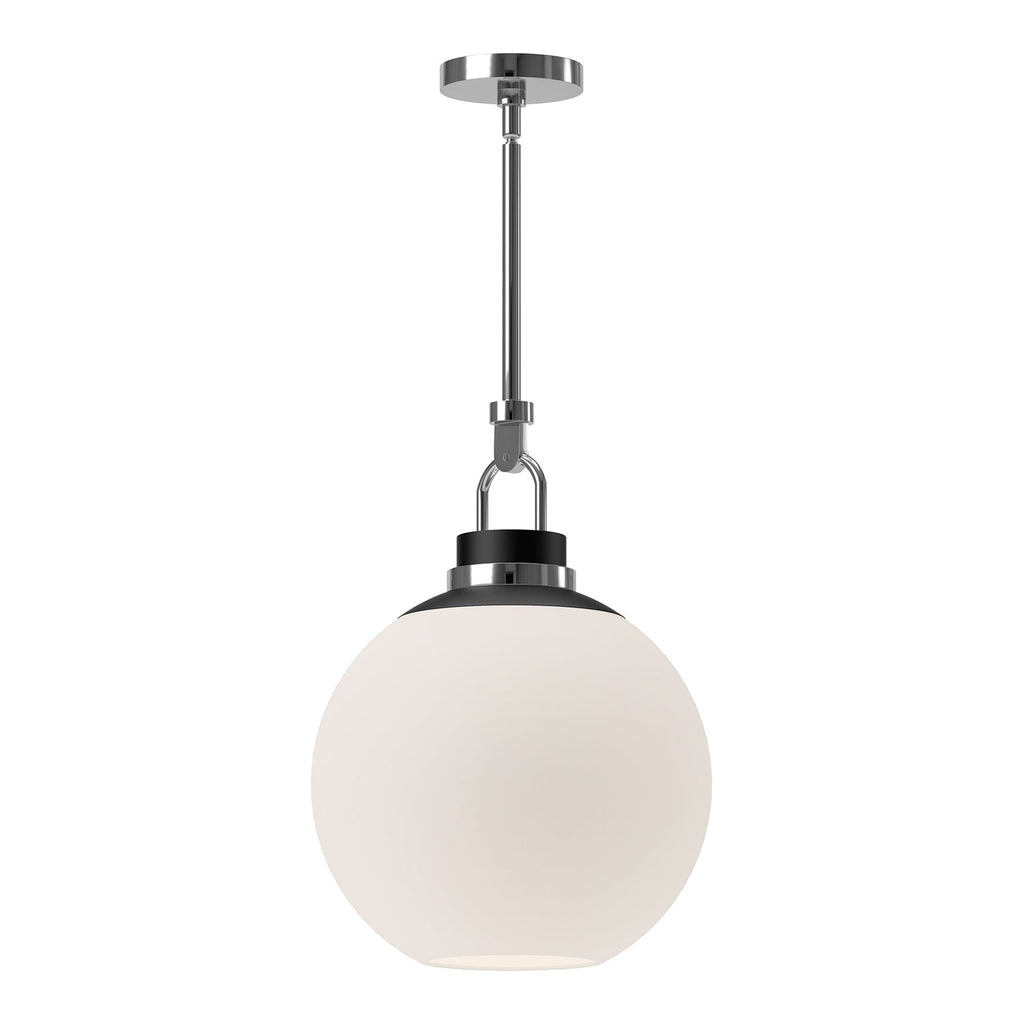 Copperfield 16-in Pendant — Chrome/Opal Matte Glass