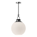 Copperfield 16-in Pendant — Chrome/Opal Matte Glass