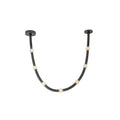 Corda 7-ft Pendant — Black/Opal Glass [Universal Voltage]