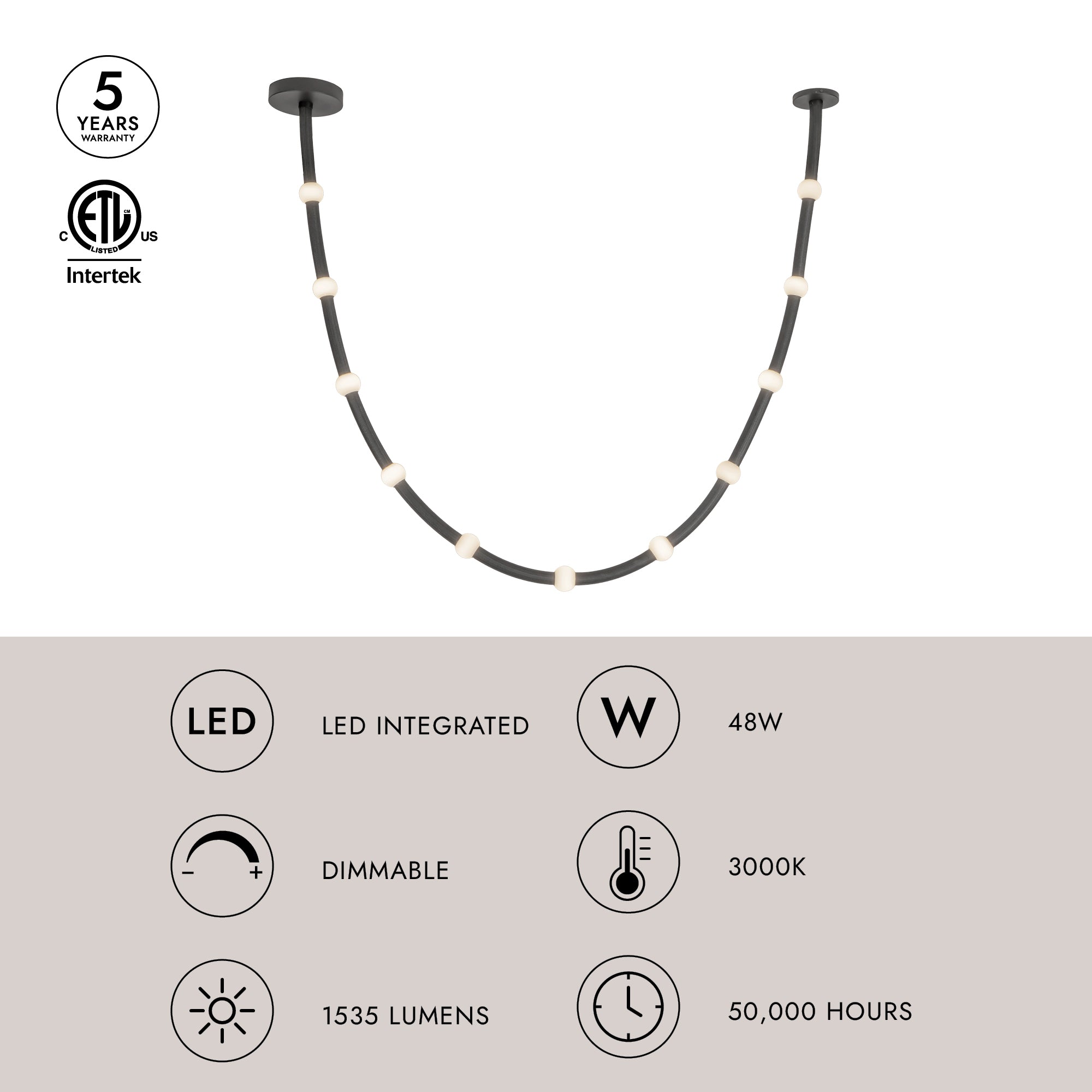 Corda 10-ft Pendant