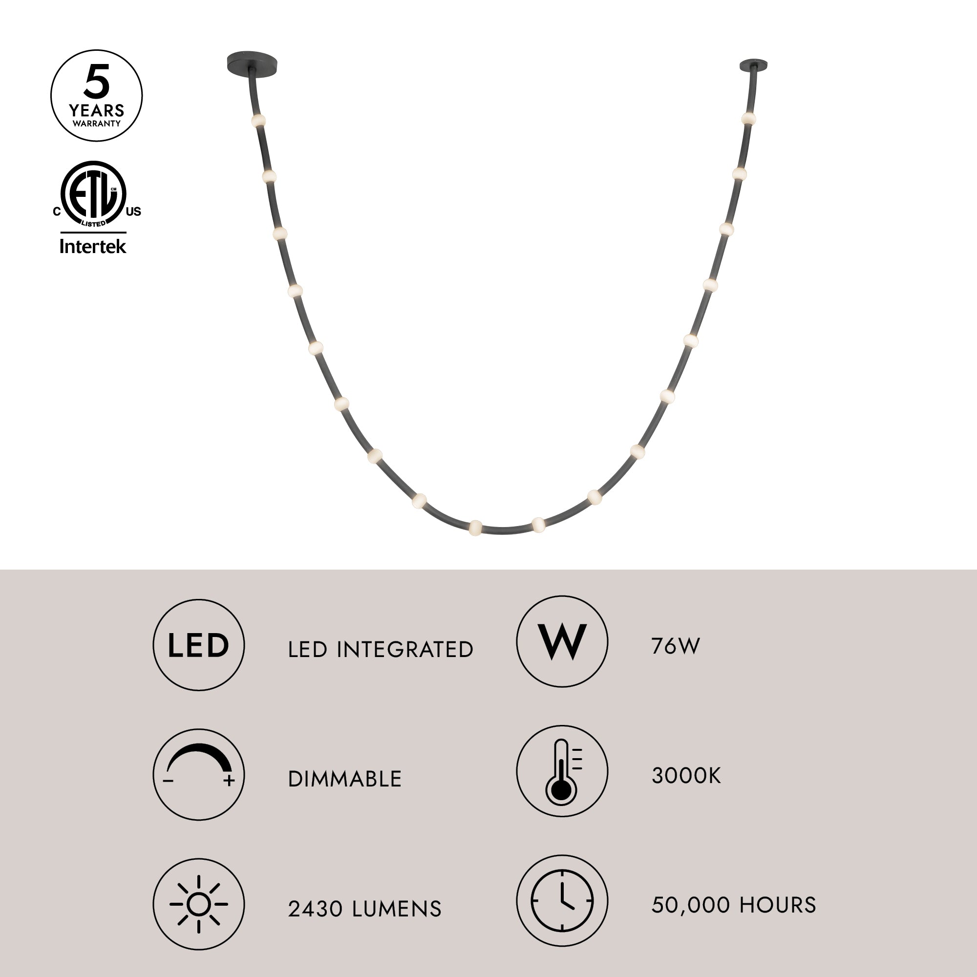 Corda 17-ft Pendant
