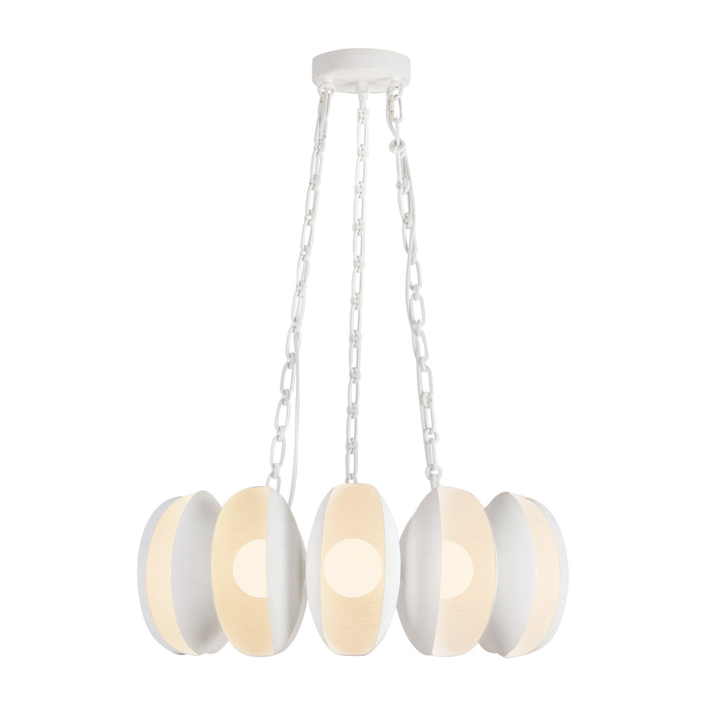 Cortez 25-in Chandelier — Antique White