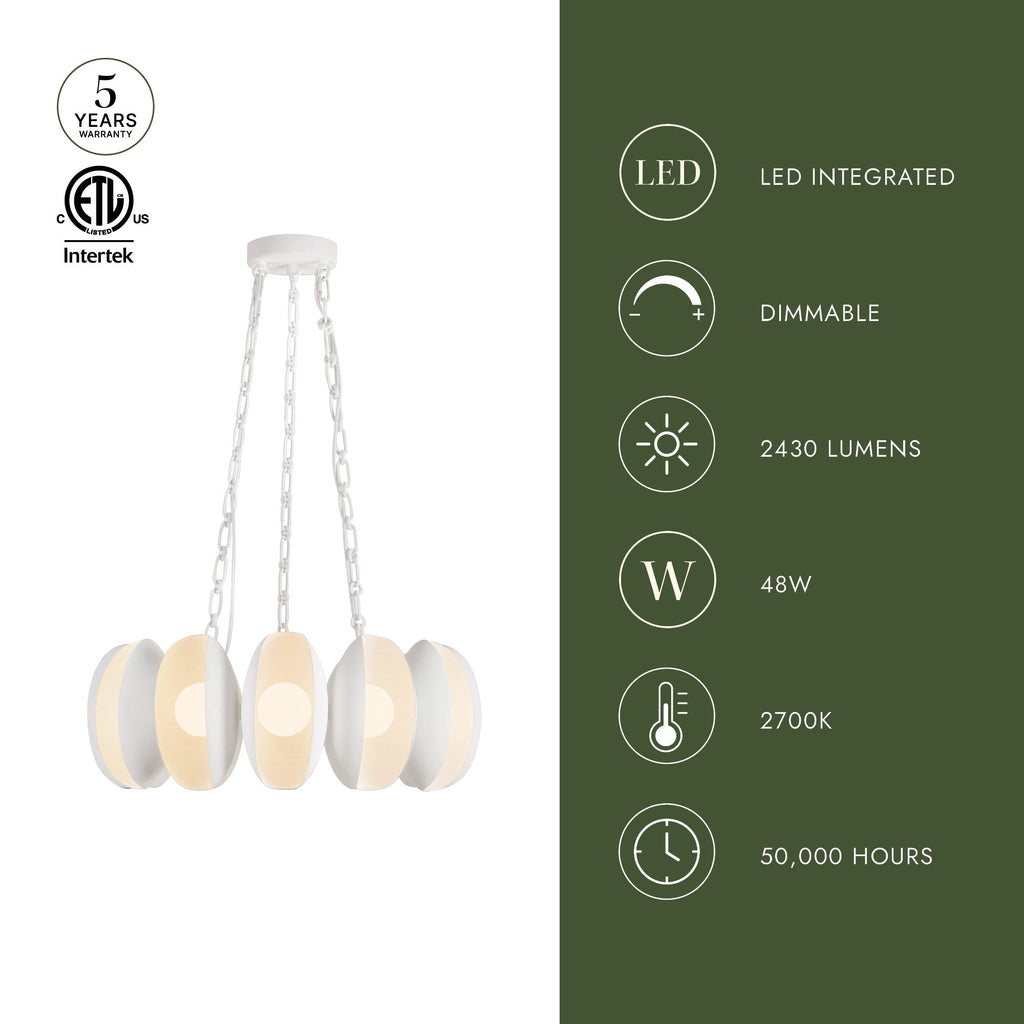 Cortez 25-in Chandelier