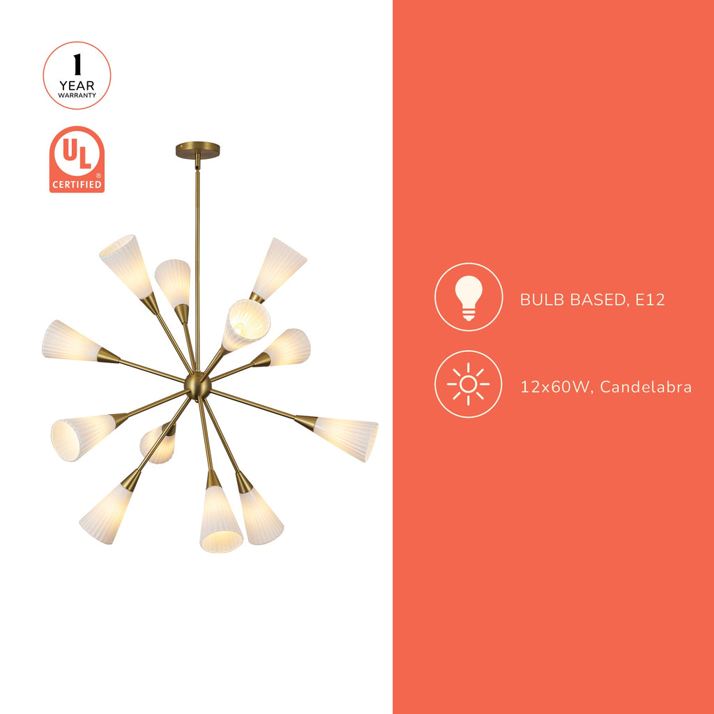 Cosmo 39-in Chandelier