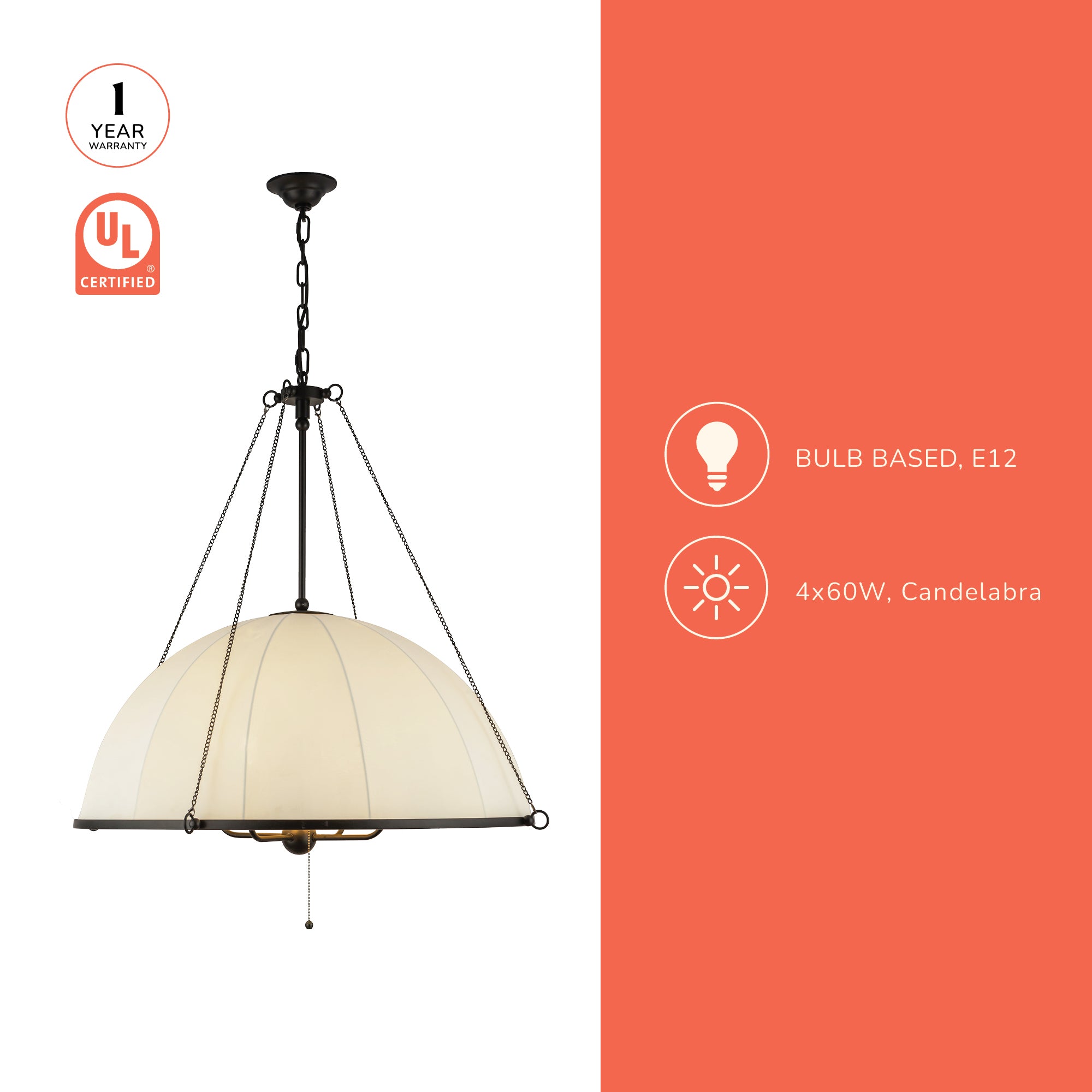Crosby 33-in Chandelier