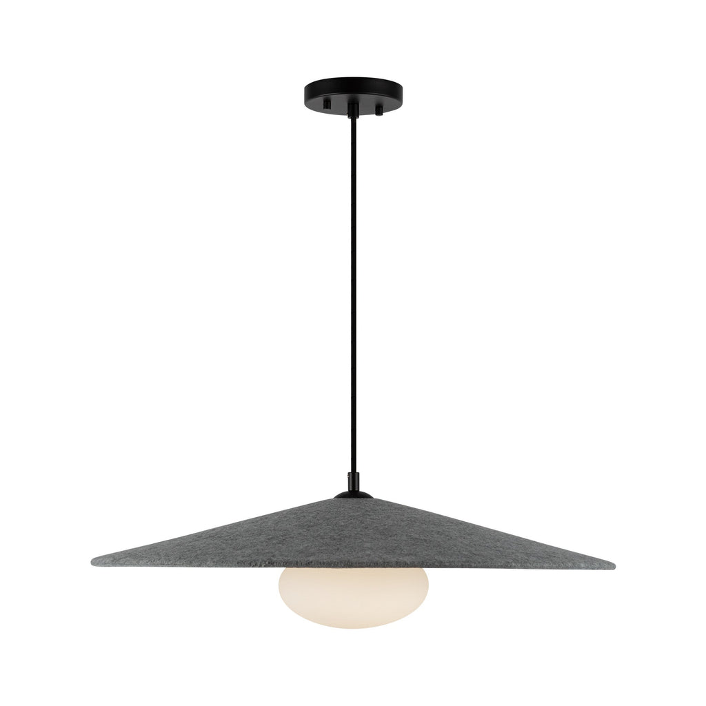 Cruz 24-in Pendant — Felt - Gray