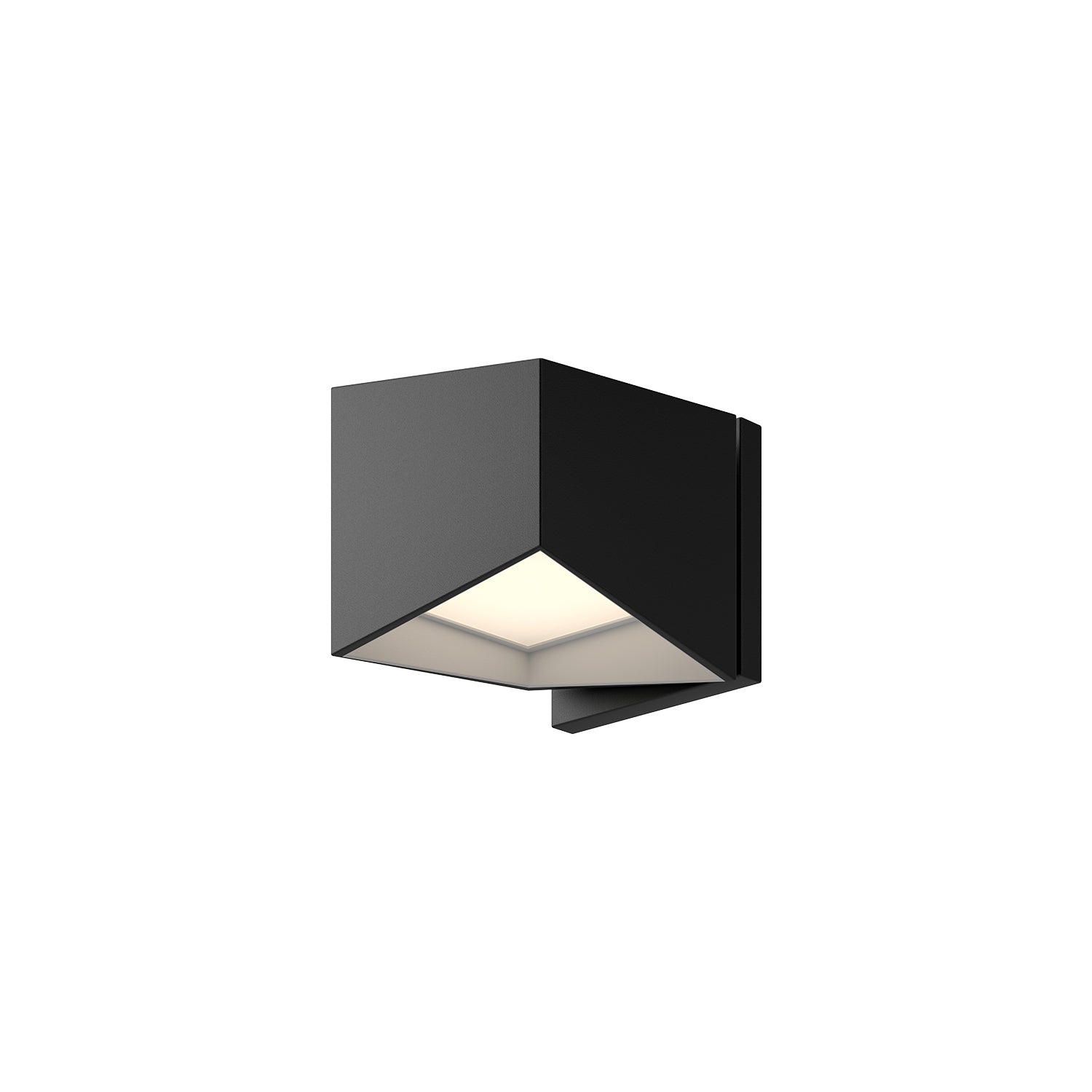 Cubix 5-in Wall Sconce — Black/White