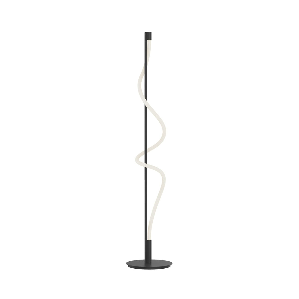 Cursive 12-in Floor Lamp — Black
