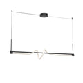 Cursive 54-in Linear Pendant — Black [Universal Voltage]