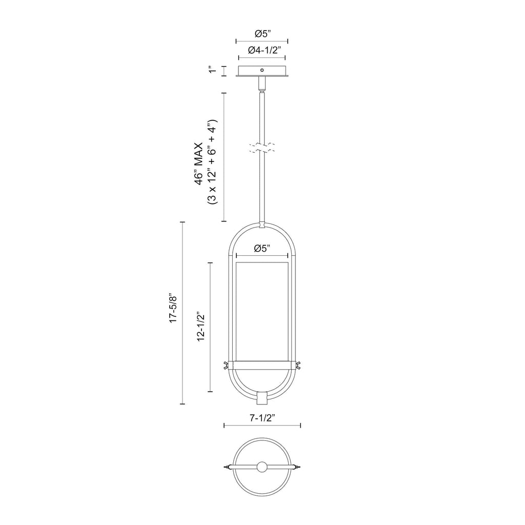 Cyrus 8-in Pendant