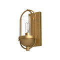 Cyrus 7-in Wall/Vanity Light — Aged Gold/Clear Glass