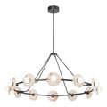 Dahlia 46-in Chandelier — Urban Bronze/Alabaster [Universal Voltage]
