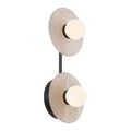 Dahlia 14-in Wall/Vanity Light — Urban Bronze/Alabaster