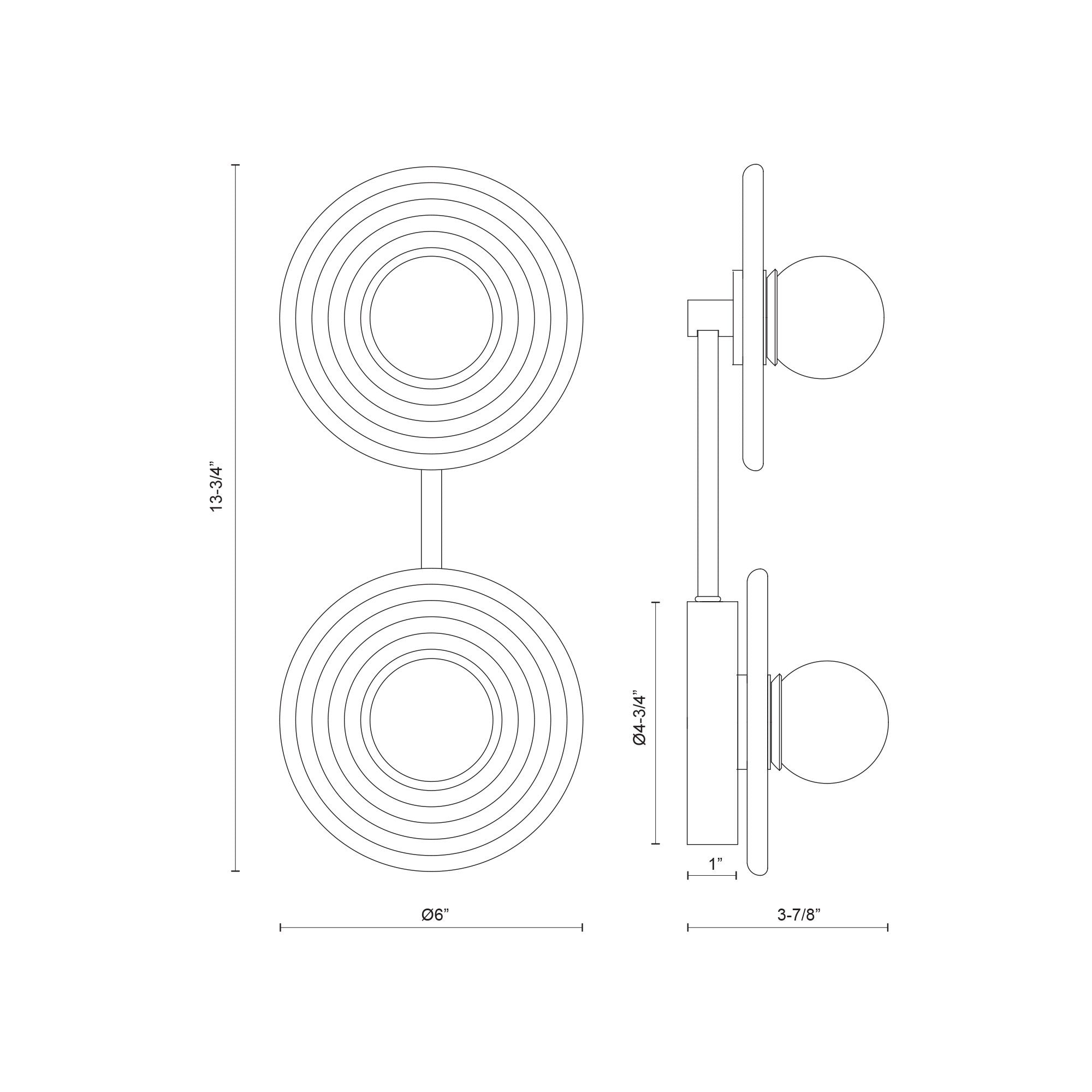 Dahlia 14-in Wall/Vanity Light