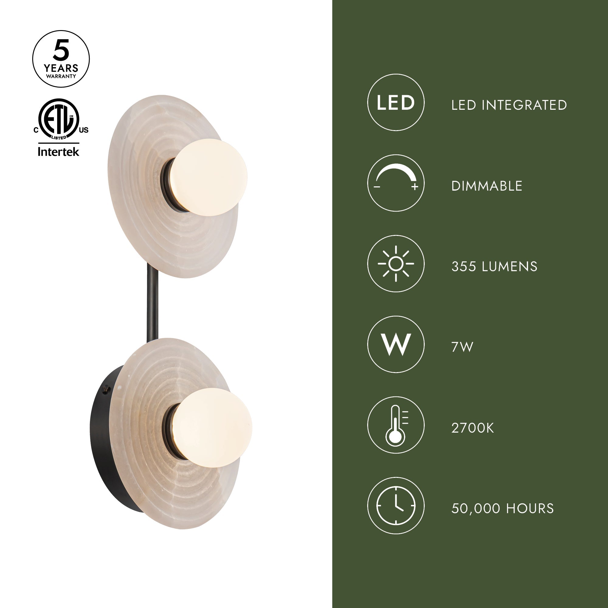 Dahlia 14-in Wall/Vanity Light