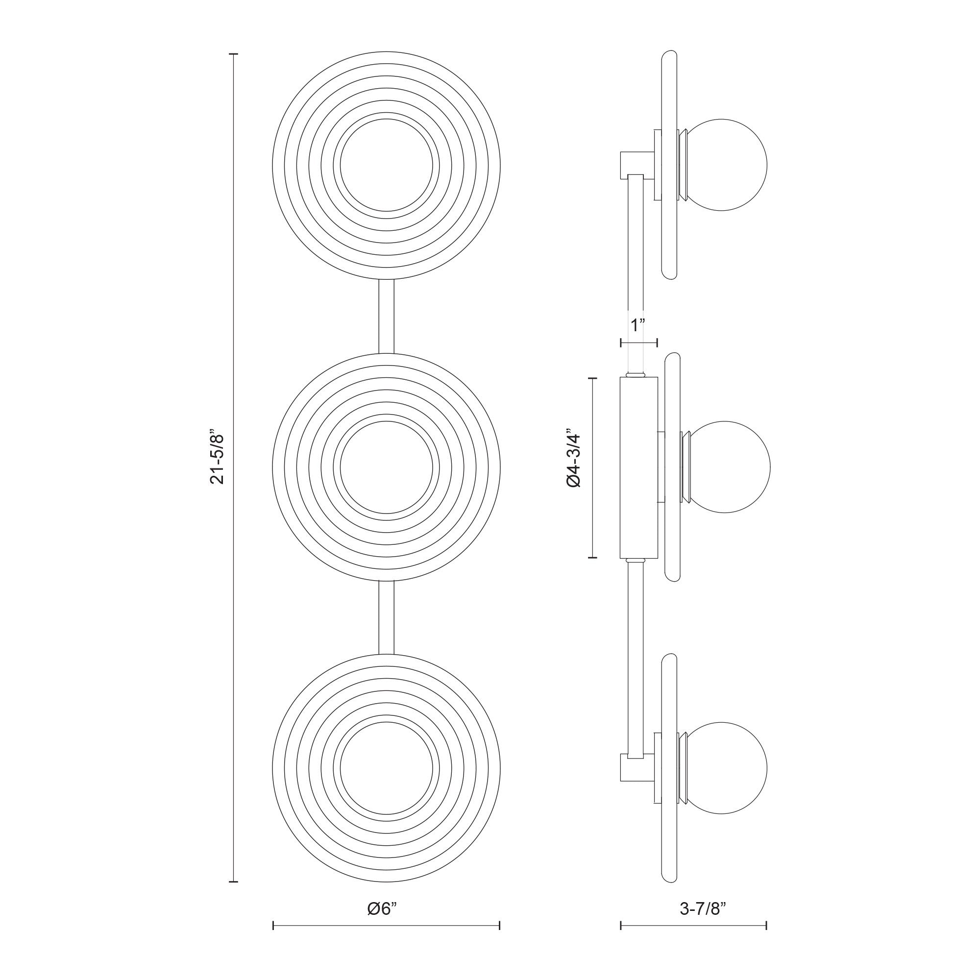 Dahlia 22-in Wall/Vanity Light