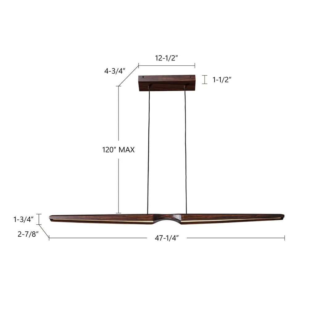 Dakota 47-in Linear Pendant