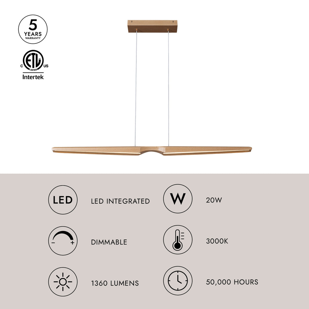 Dakota 47-in Linear Pendant