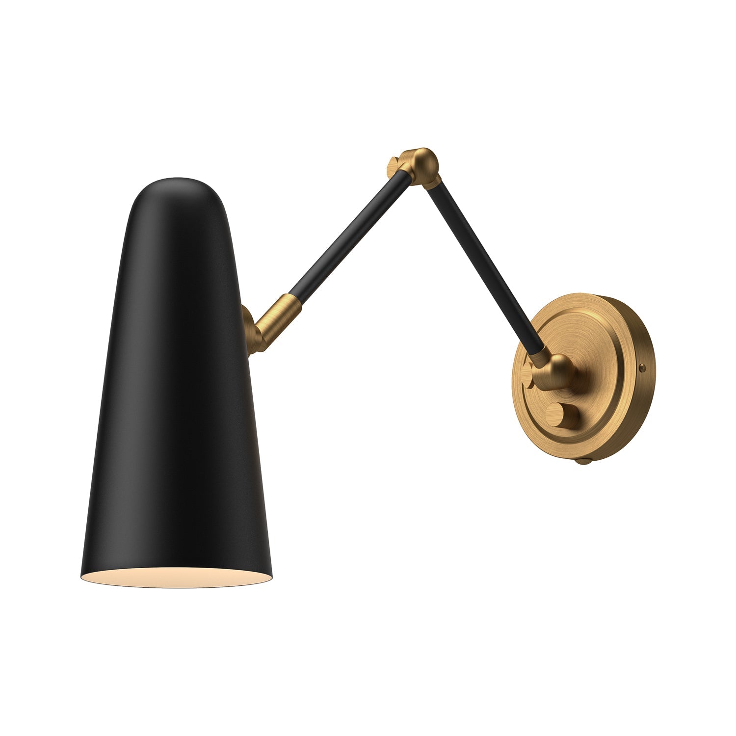 Daniel 24-in Wall/Vanity Light — Aged Gold/Matte Black