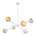 Daphne 38-in Chandelier — White/Brown Cotton Rope