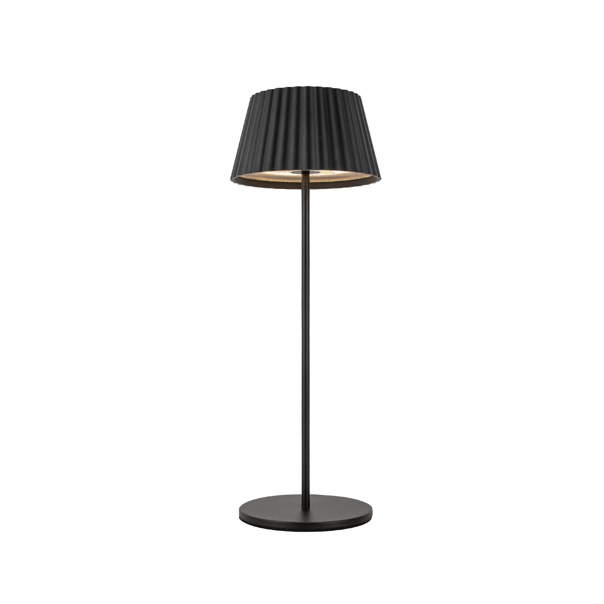Dario 14-in Table Lamp — Black
