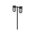 Davy 23-in 2-Head Exterior Low Voltage Landscape — Black