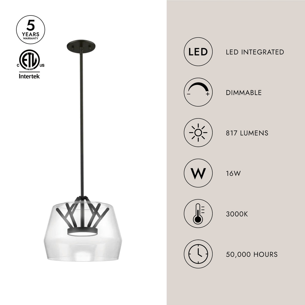 Deco 12-in Pendant