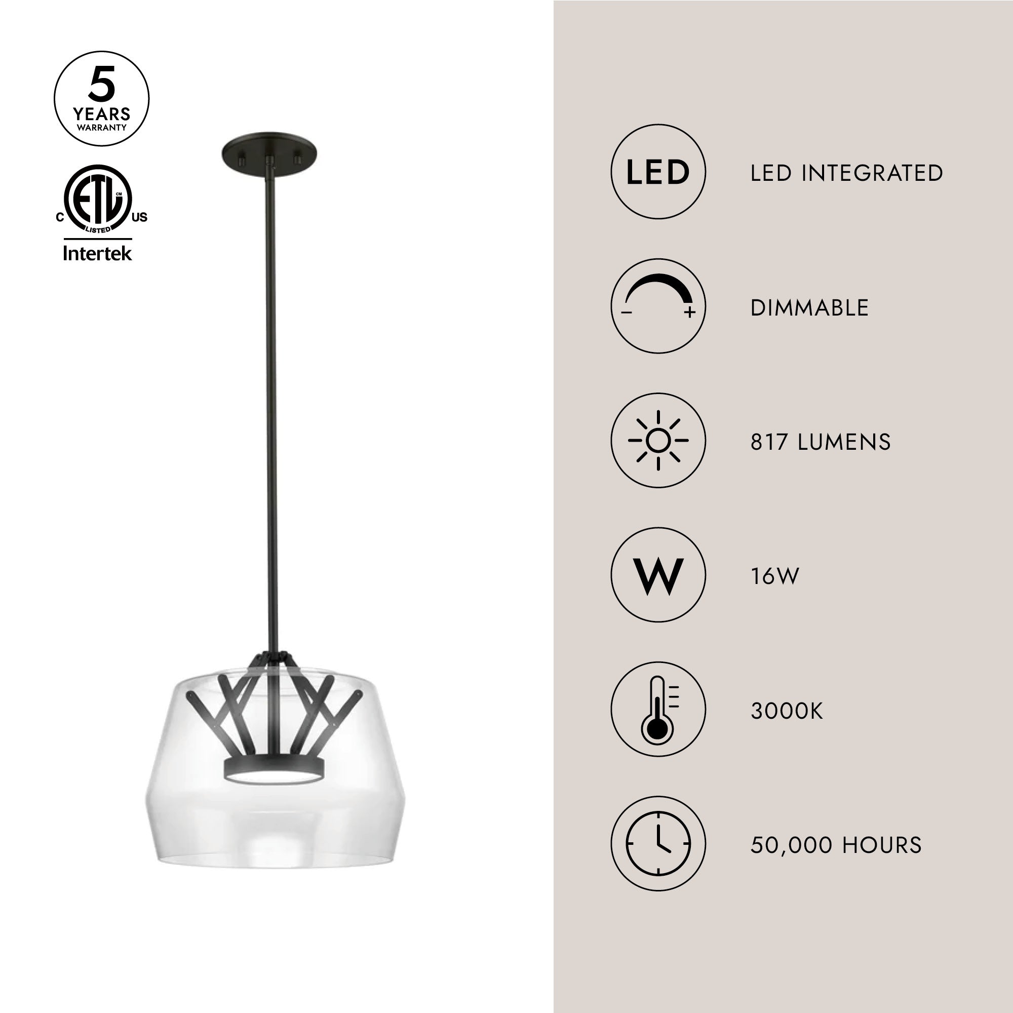 Deco 12-in Pendant