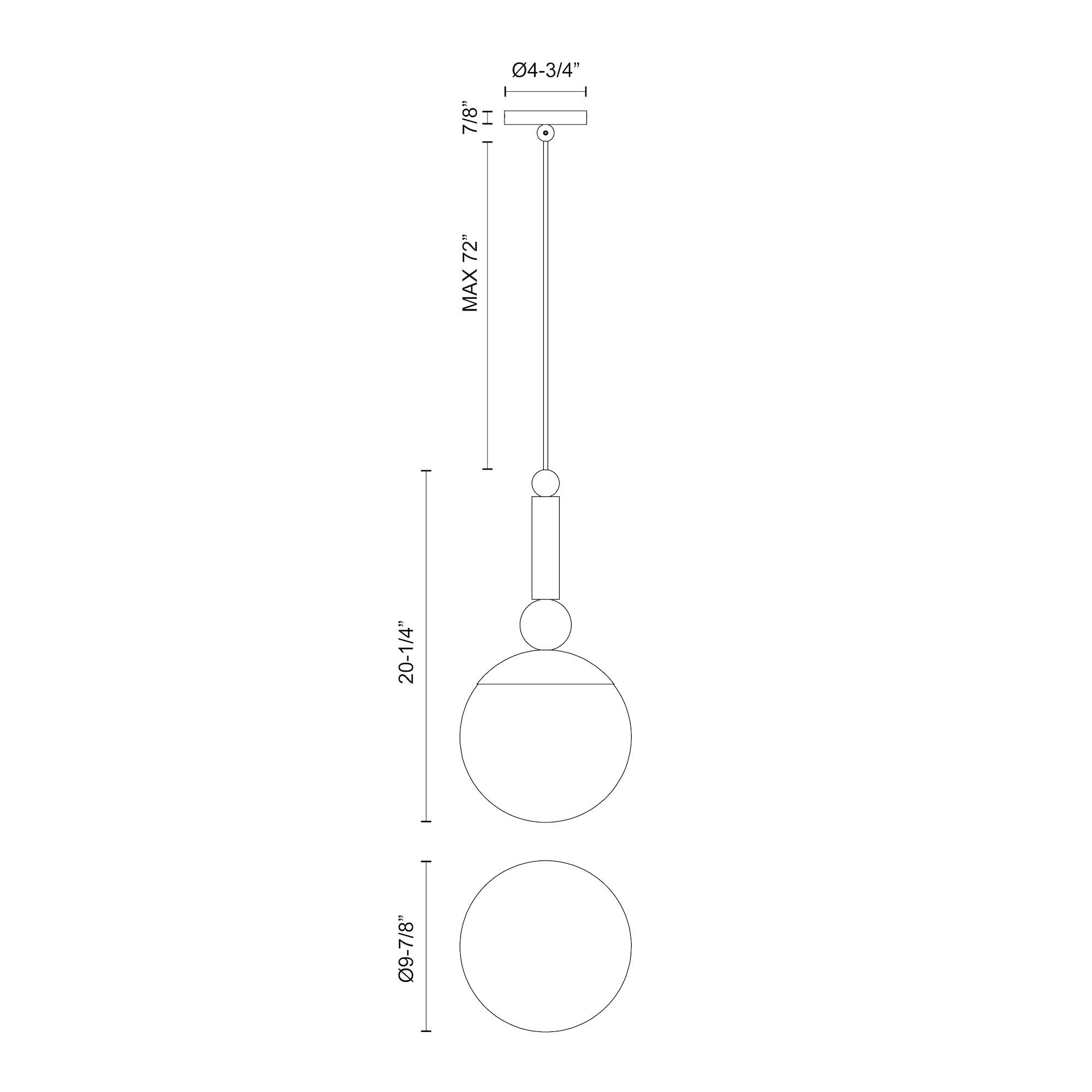 Delilah 10-in Pendant