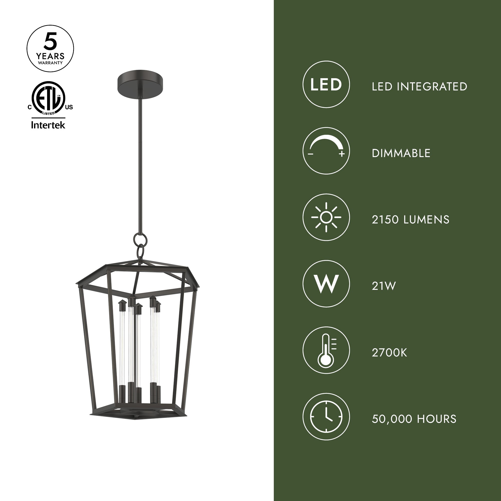 Delphine 22-in Pendant