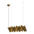 Domino 35-in Linear Pendant — Vintage Brass [Universal Voltage]