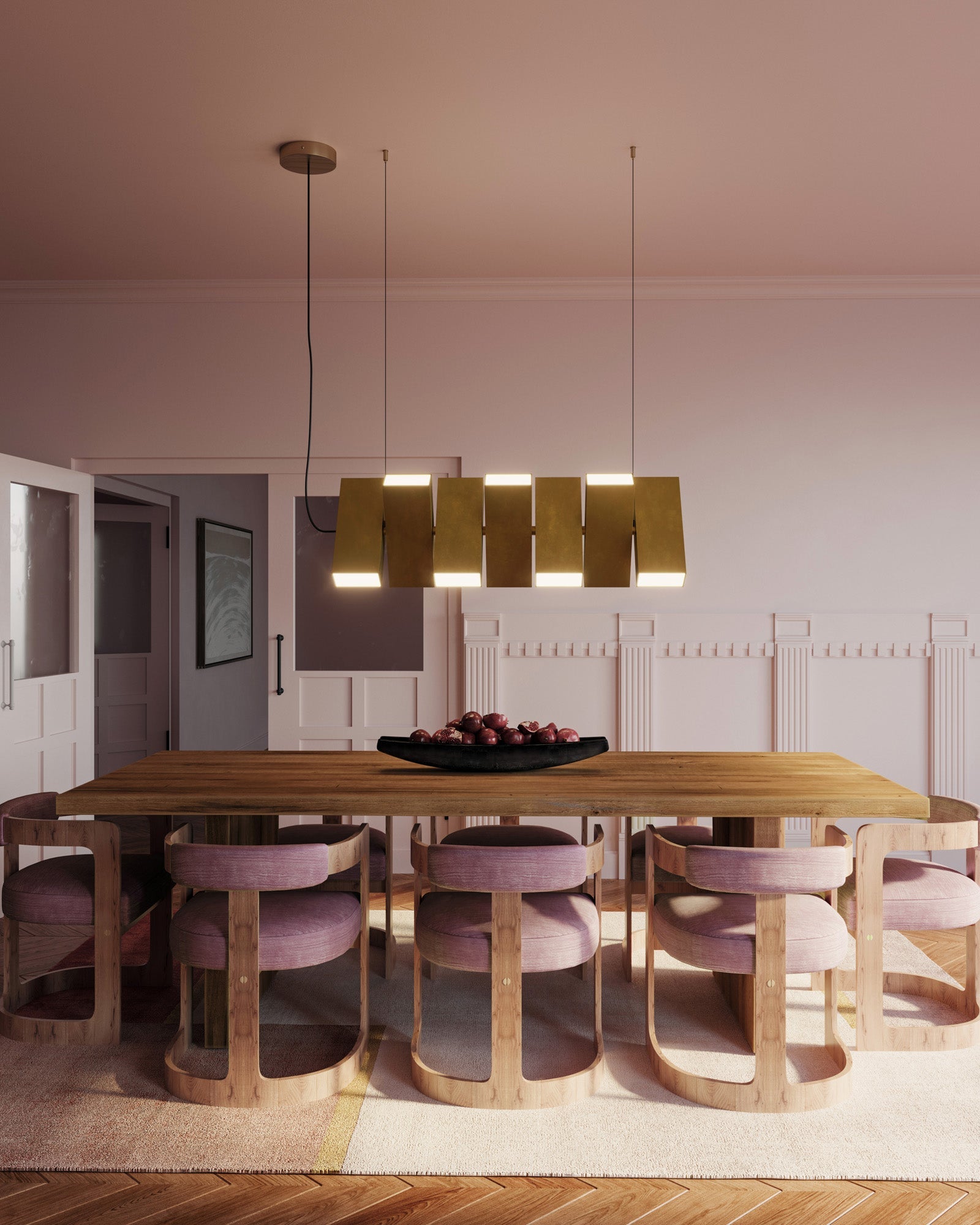 Domino 35-in Linear Pendant