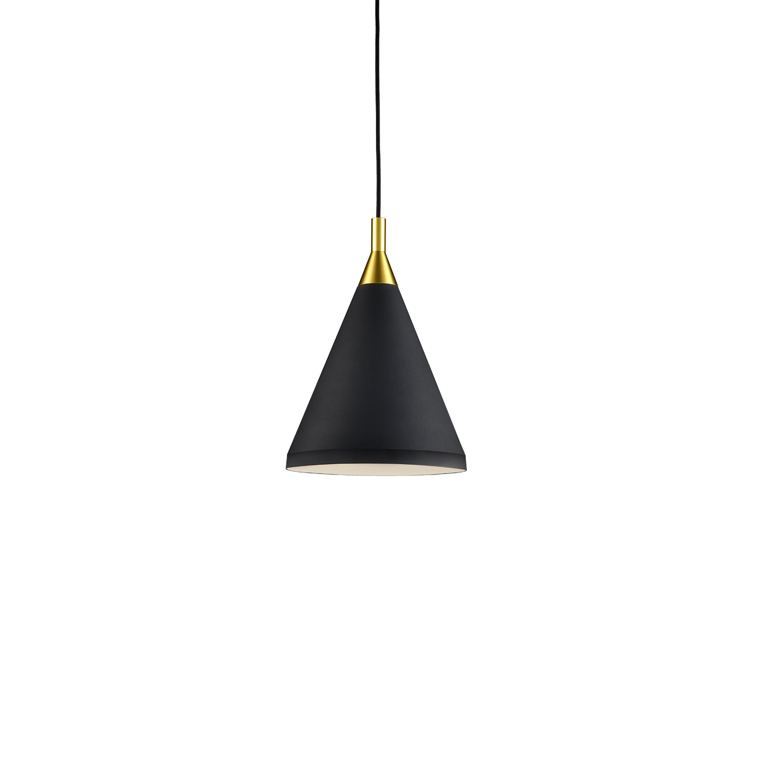 Dorothy 10-in Pendant — Black With Gold Detail