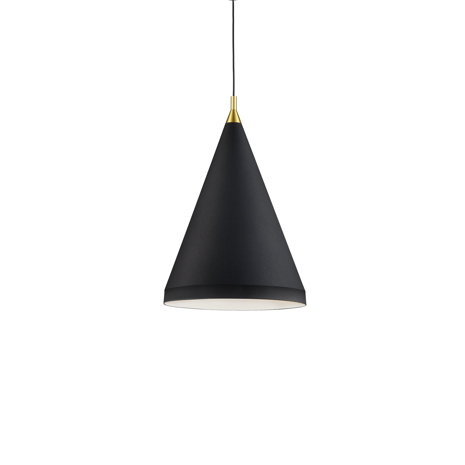 Dorothy 16-in Pendant — Black With Gold Detail