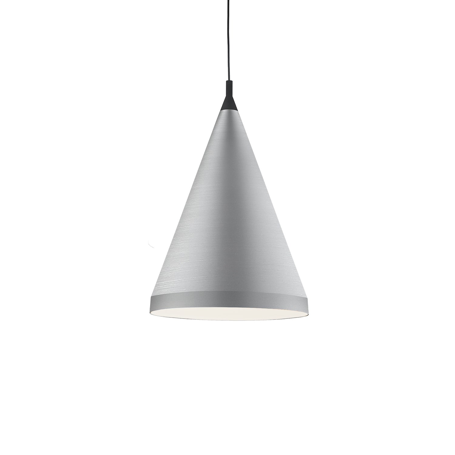 Dorothy 22-in Pendant — Brushed Nickel With Black Detail