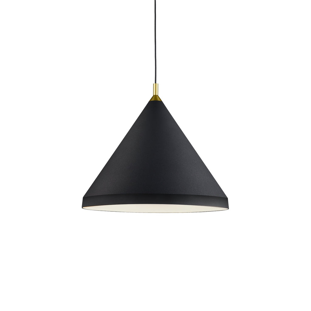 Dorothy 24-in Pendant — Black With Gold Detail