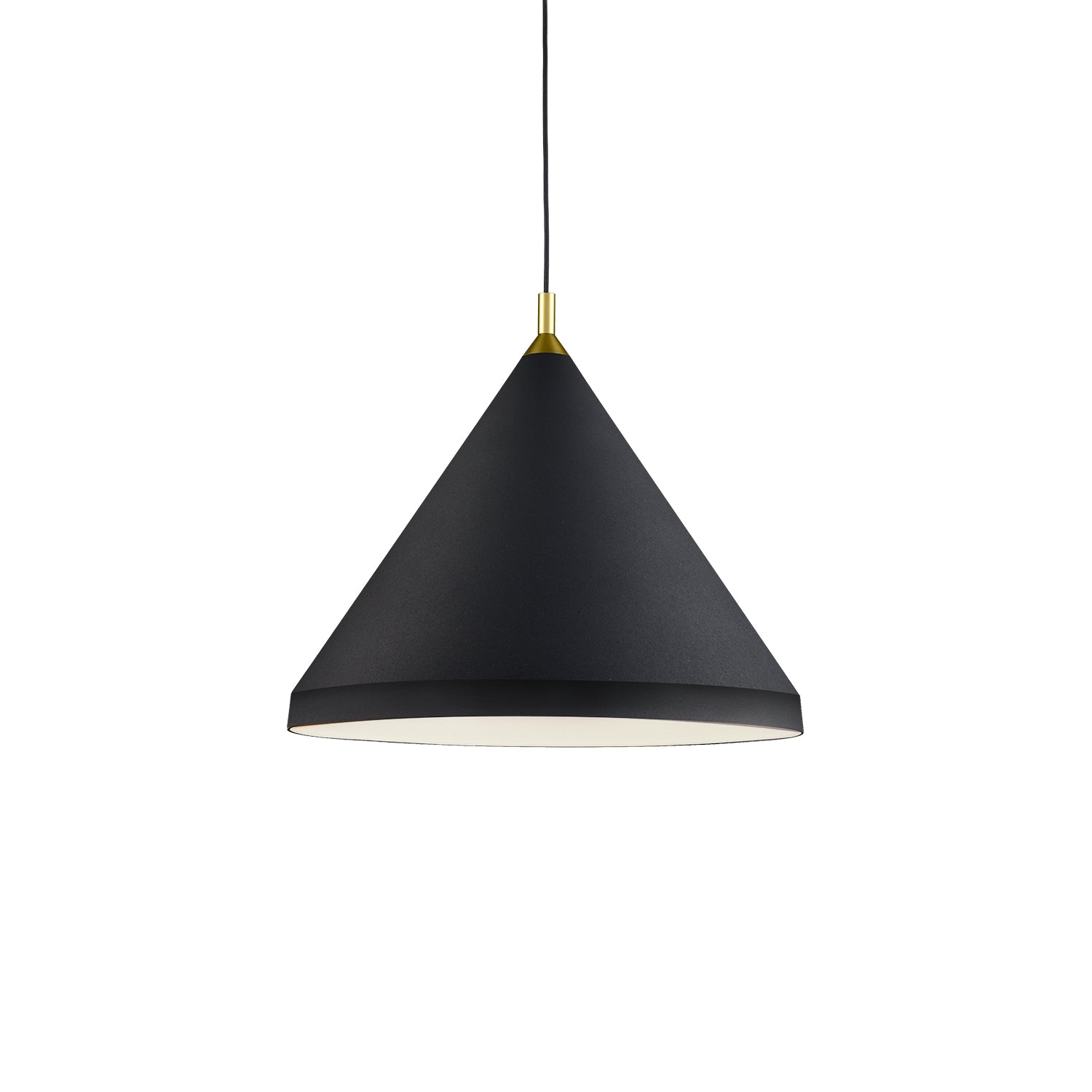 Dorothy 24-in Pendant — Black With Gold Detail