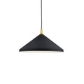 Dorothy 18-in Pendant — Black With Gold Detail