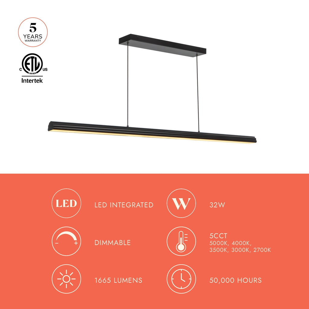 Dottie 48-in Linear Pendant