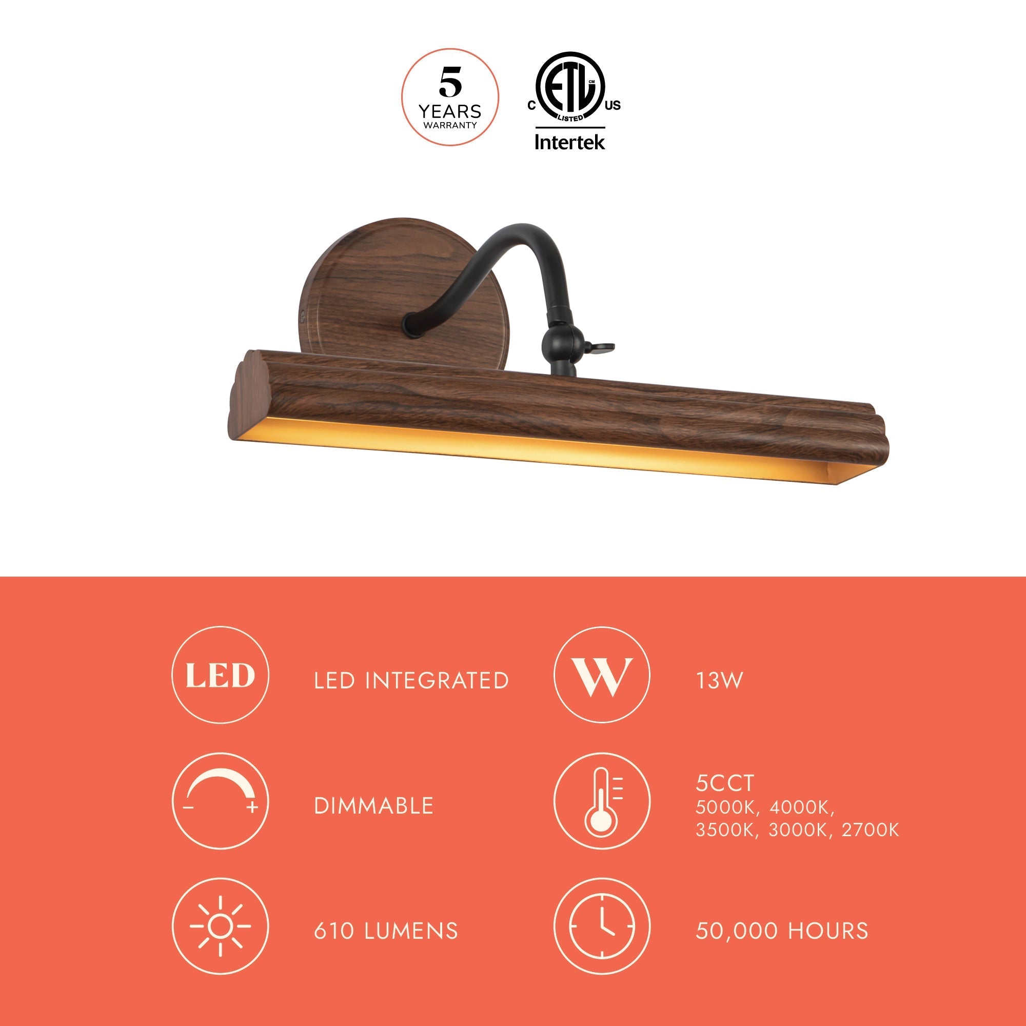 Dottie 14-in Wall/Picture Light