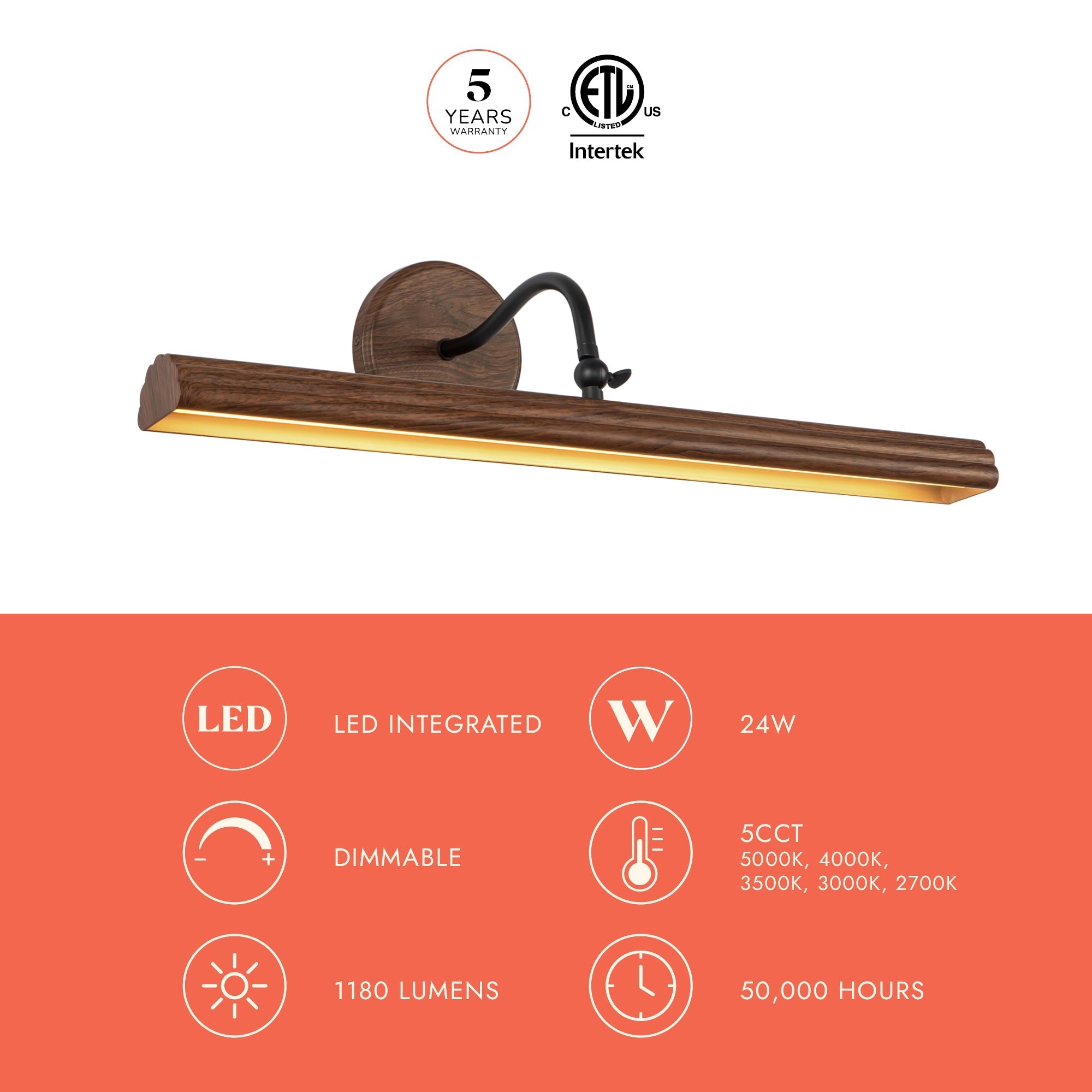 Dottie 24-in Wall/Picture Light