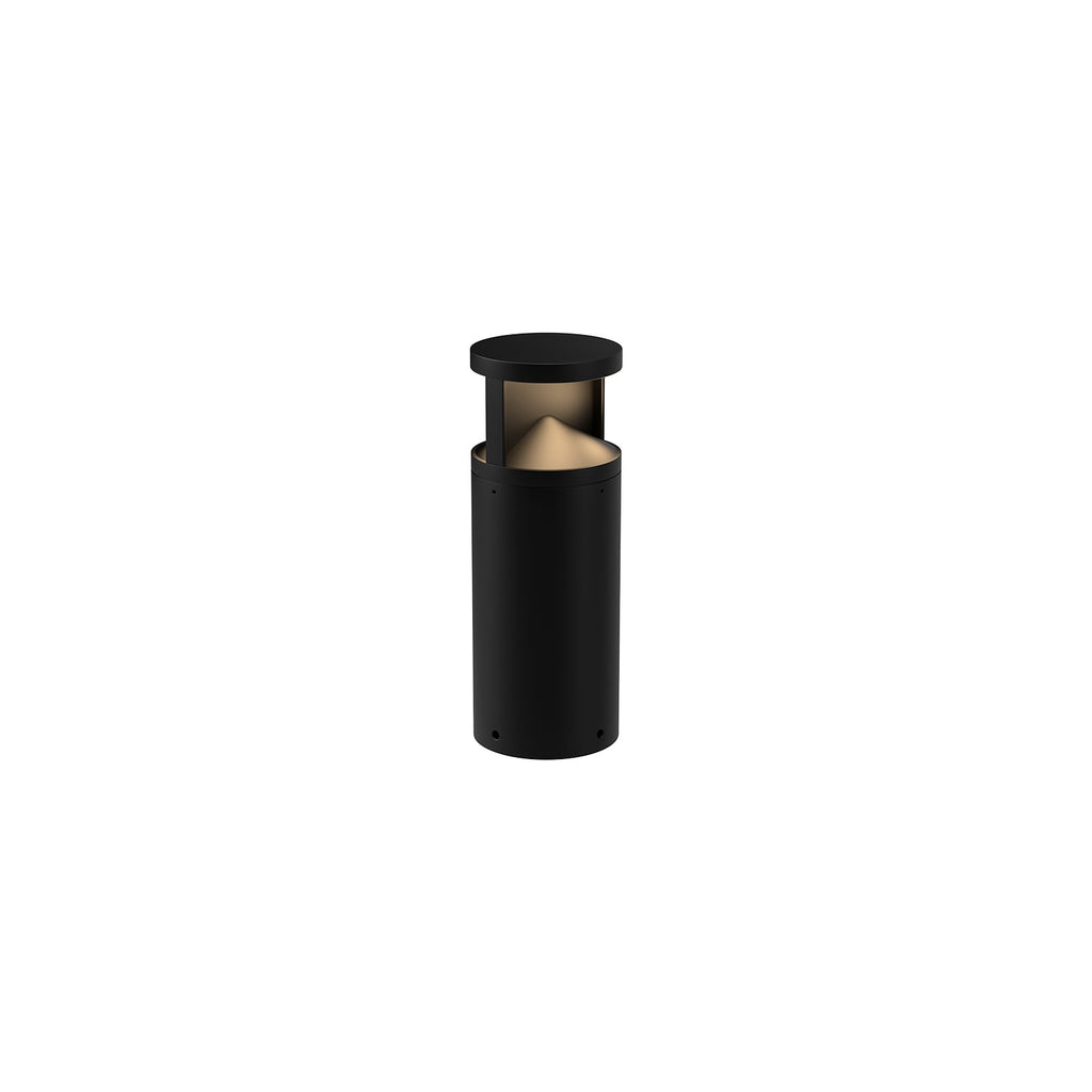 Dover 17-in Exterior Bollard — Black [Universal Voltage]