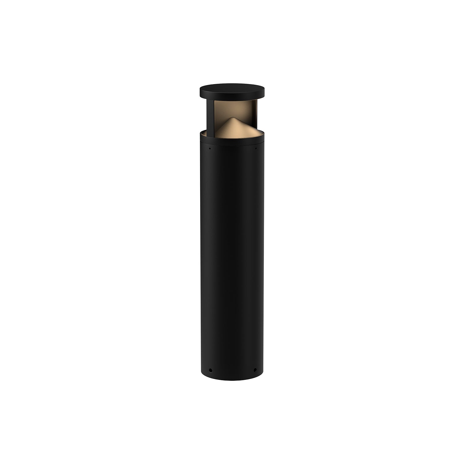 Dover 29-in Exterior Bollard — Black [Universal Voltage]