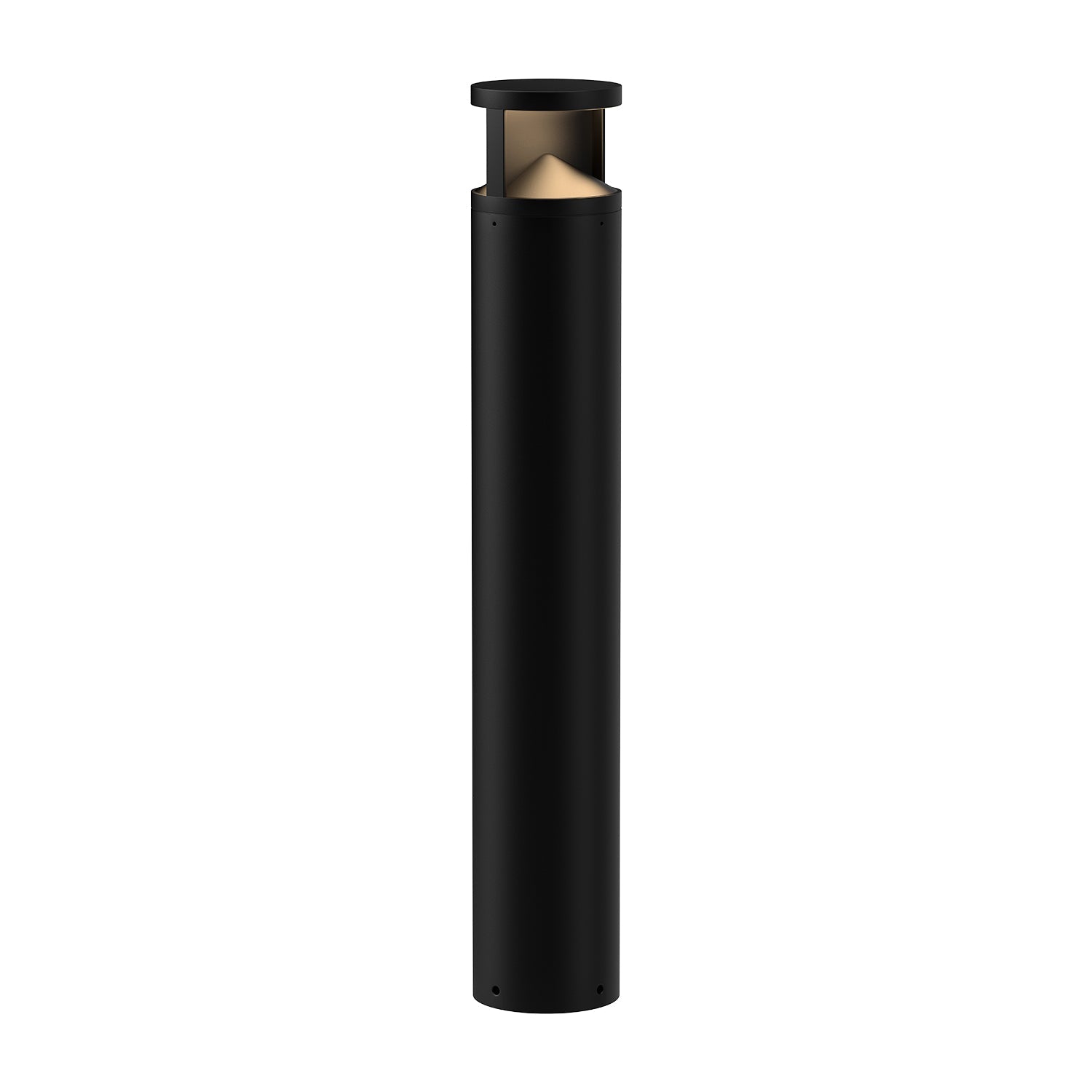Dover 39-in Exterior Bollard — Black [Universal Voltage]