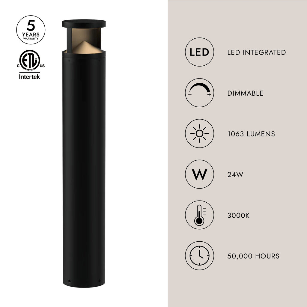 Dover 39-in Exterior Bollard
