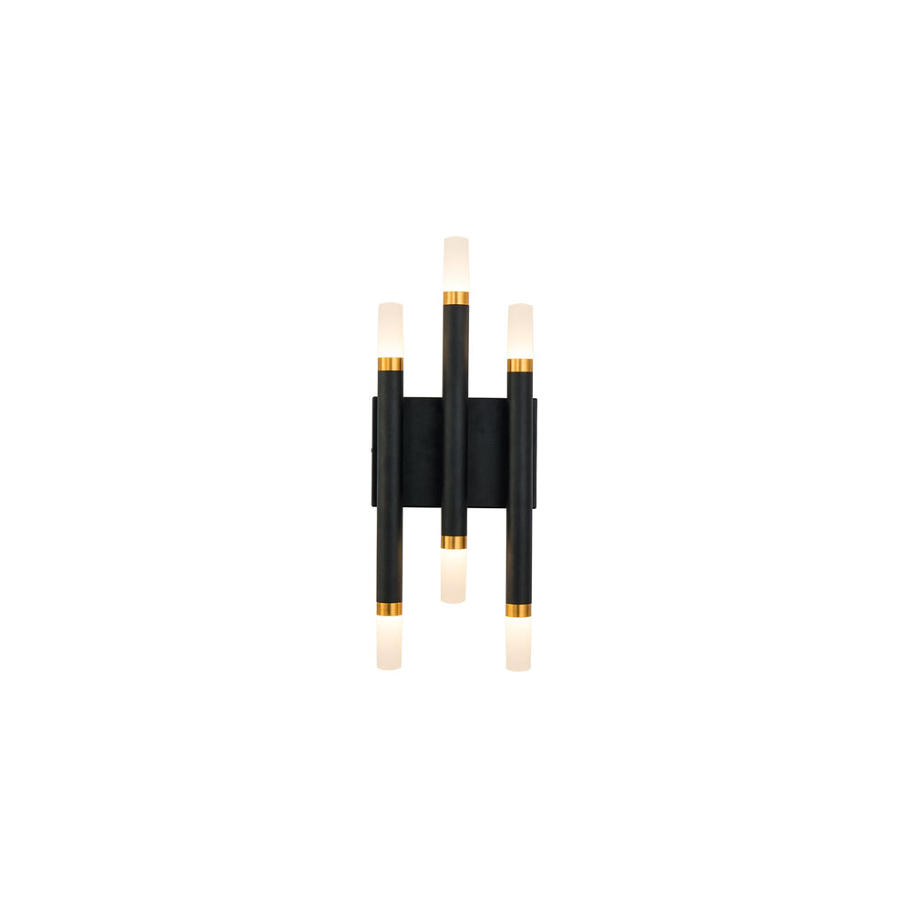 Draven 7-in Wall Sconce — Black [Universal Voltage]